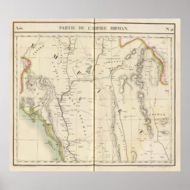 Poster Birmânia, Ásia 96 (Frente)