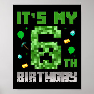 Poster Birthday Boy Shirt É O Meu Jogo De Vídeo De Aniver
