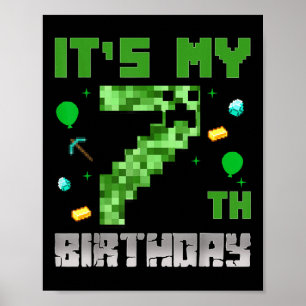 Poster Birthday Boy Shirt É O Meu Jogo De Vídeo De Aniver