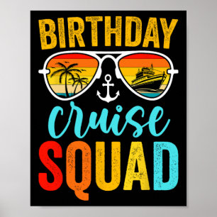 Poster Birthday Cruise Squad 2025 Cruise Festa de anivers