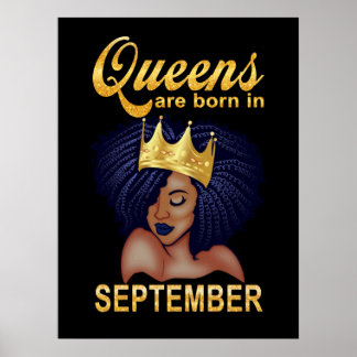 Poster Birthday Gifts | Queens Are Born In September