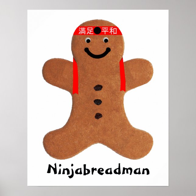 Poster Biscoito de Ninjabreadman (biscoito) (Frente)