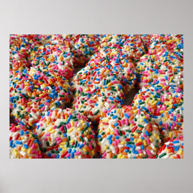 Poster Biscoitos com Confeitos Fotografia de Panificação  (Frente)