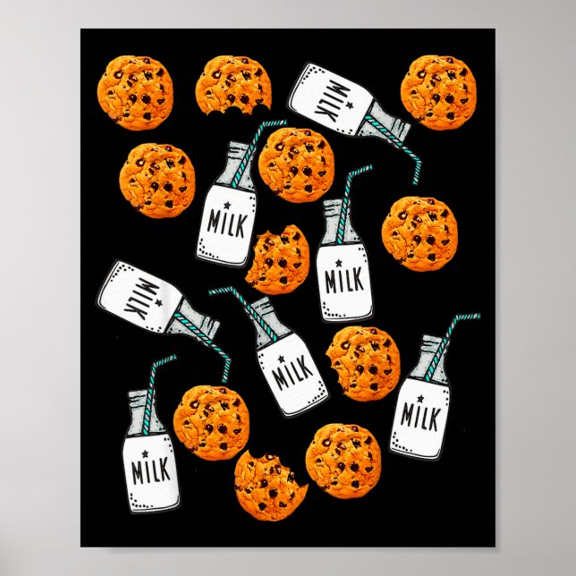 Poster Biscoitos com gotas de chocolate e leite Fantasia  (Frente)