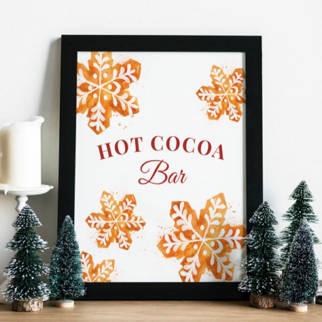 Poster Biscoitos de Bar de cacau quente Natal (Criador carregado)