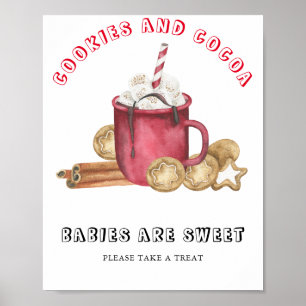 Poster Biscoitos de gengibre com bebês de cacau são doces