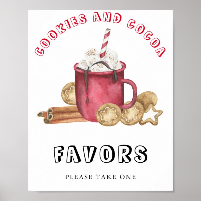 Poster Biscoitos de gengibre com sabores de cacau (Frente)