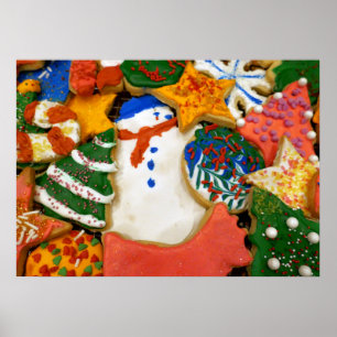 Poster Biscoitos de Natal III Confeitaria Colorida de Fér
