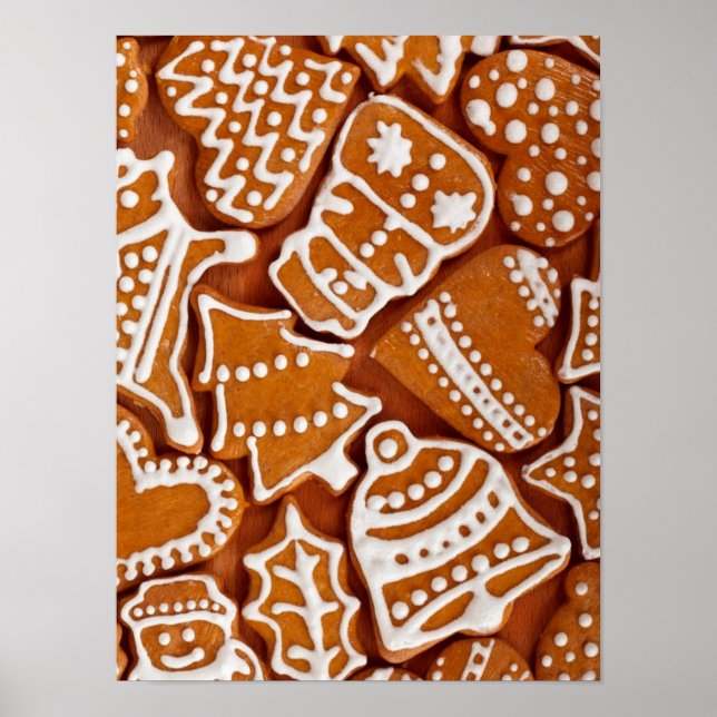Poster Biscoitos de pão de Natal (Frente)