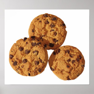 Pôster Biscoitos dos pedaços de chocolate