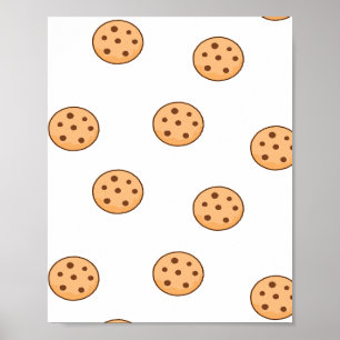 Poster biscoitos em branco