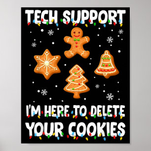 Poster Biscoitos engraçados de gengibre Natal Suporte de