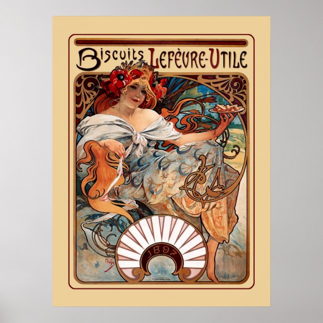 Poster Biscoitos Leféure-Utile (Frente)