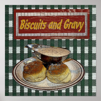 Poster Biscuits and Gravy