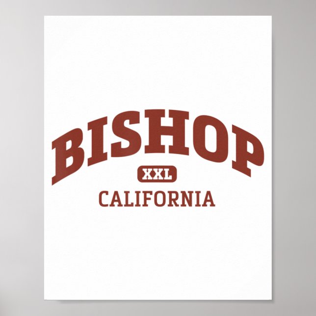 Poster Bishop California College Style Rock Escalada (Frente)