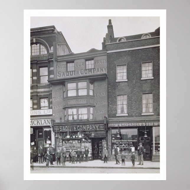 Poster Bishopsgate, de "Historical London Building", de A (Frente)