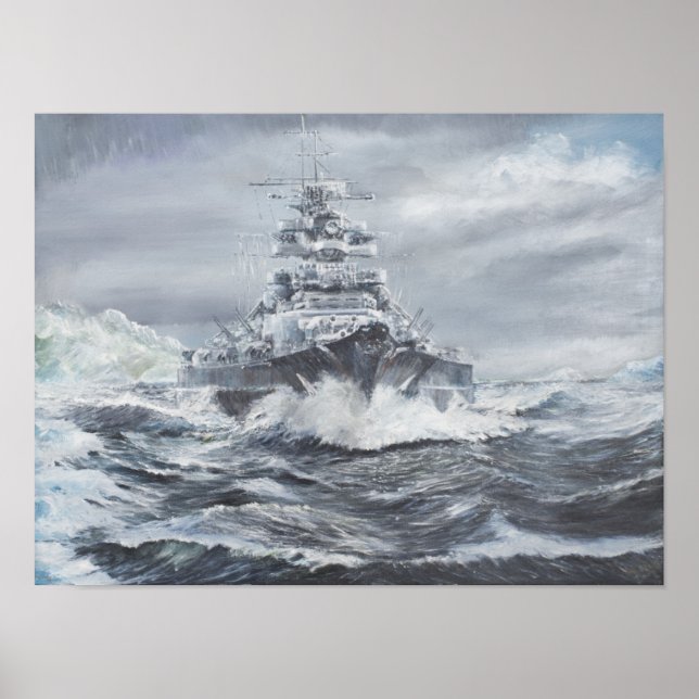 Pôster Bismarck ao largo da costa da Gronelândia 1900 hor (Frente)