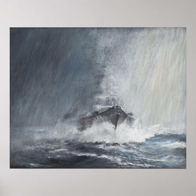 Pôster Bismarck através das cortinas do trenó (Frente)