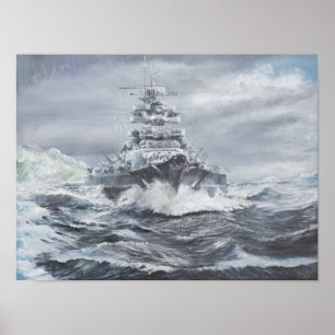 Pôster Bismarck fora da costa 1900hrs 23rdMay de