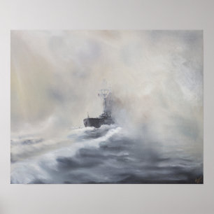 Pôster Bismarck ilude seu persuers 25 de maio de 1941.