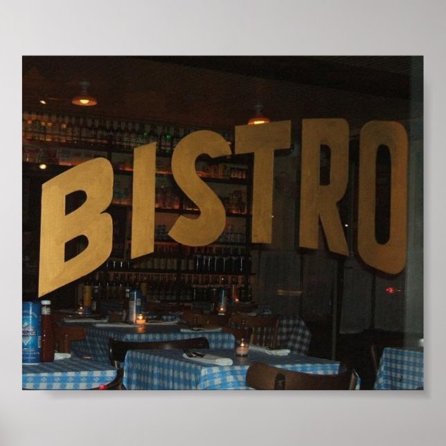 Pôster Bistro (Frente)