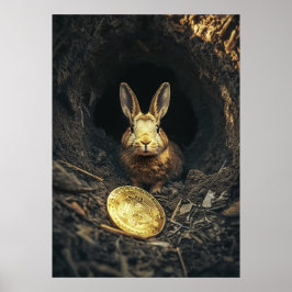 Poster Bitmoeda Rabbit Hole Crypto Bunny