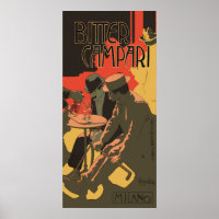 Bitter Campari por Adolfo Hohenstein