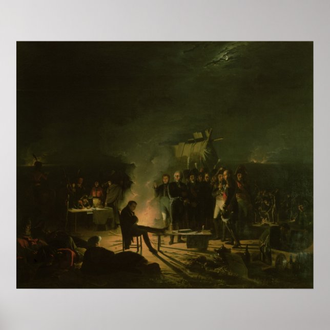 Poster Bivouac of Napoleon I on Battlefield Battle (Frente)