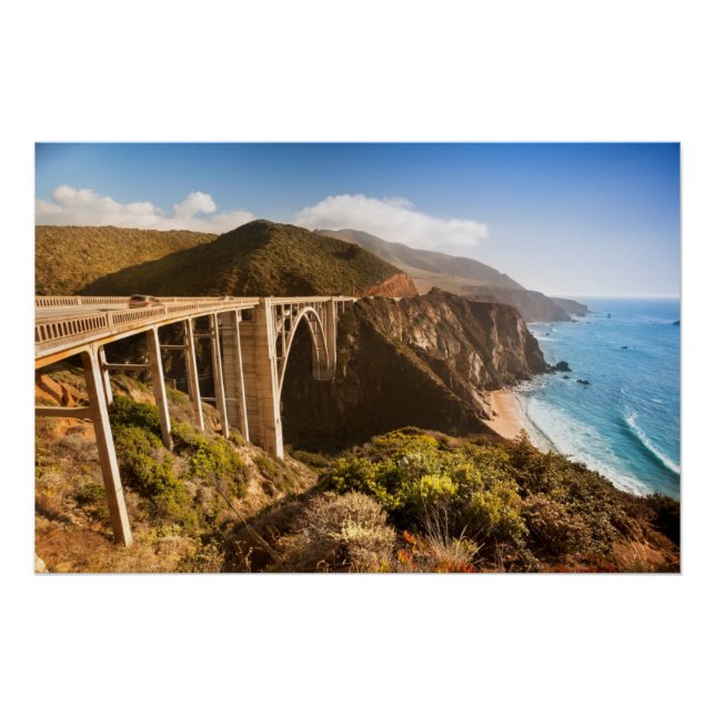 Pôster Bixby Bridge, Big Sur, Califórnia, EUA (Frente)