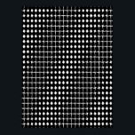 Poster Black abstract pattern<br><div class="desc">Black and white abstract pattern</div>
