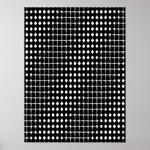 Poster Black abstract pattern