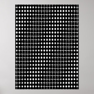 Poster Black abstract pattern