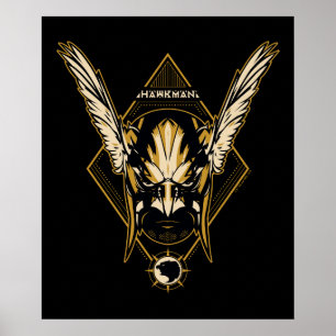Poster Black Adam Gráfico de Capacetes Hawkman