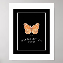 Poster Black and White Minimal Self Reflection Guided 
