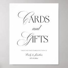 Poster Black and White Wedding Cards and Gifts