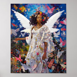 Poster Black Angel Fantasy Art