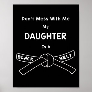 Poster Black Belt Karate Shirt Comt Hapkido Martial Artes