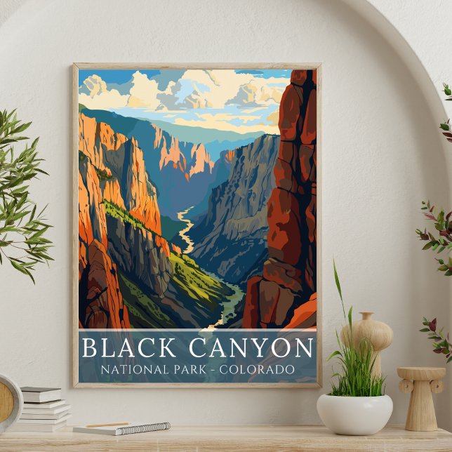 Poster Black Canyon National Park  – Colorado Scenic (Criador carregado)