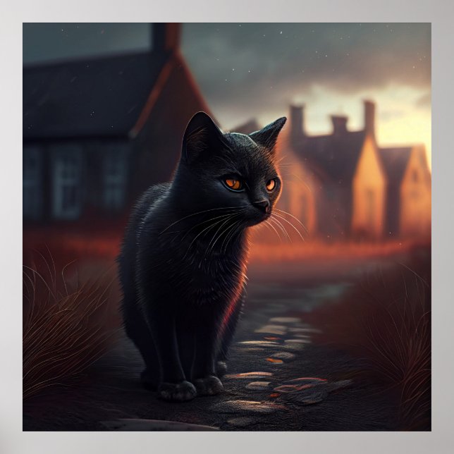 Poster Black Cat (Frente)