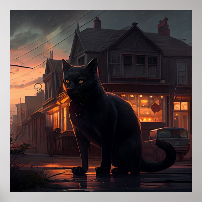 Poster Black Cat (Frente)