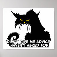 Black Cat Advice Saying