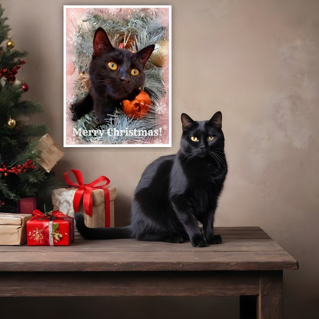 Poster Black Cat Feliz Natal (Criador carregado)