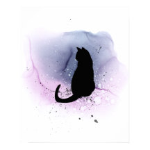 Black Cat Silhouette Wall Décor