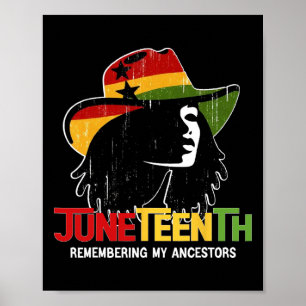Poster Black Cowgirl 1865 Ancestor Black Freedom Day
