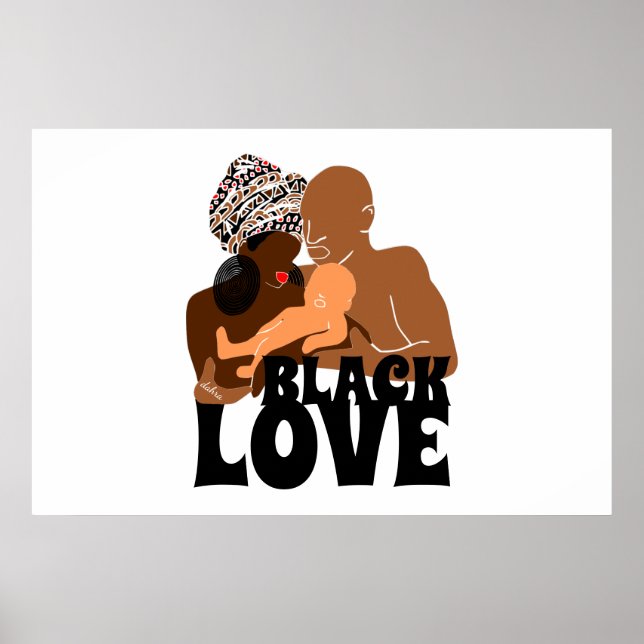Poster Black Family Brown Love Black Love (Frente)