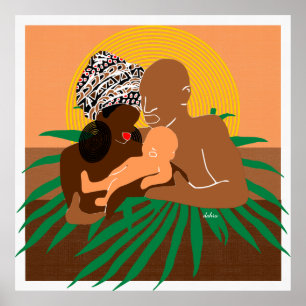 Poster Black Family Brown Love Black Love