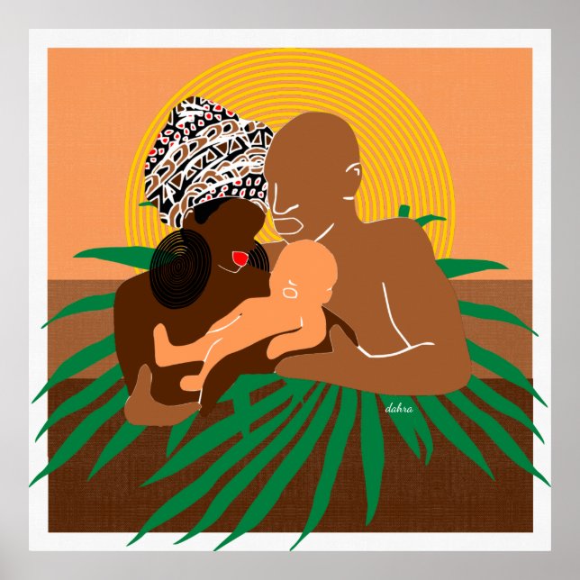 Poster Black Family Brown Love Black Love (Frente)