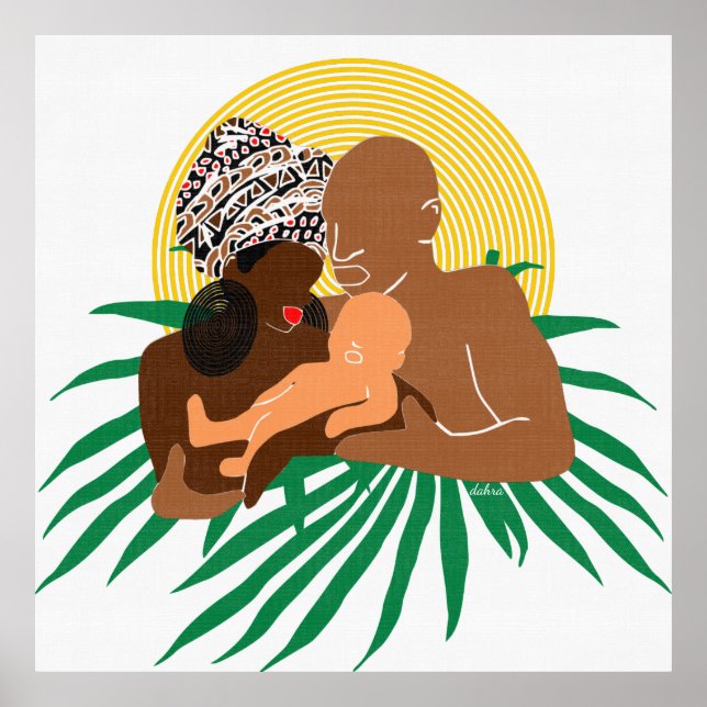 Poster Black Family Brown Love Black Love (Frente)