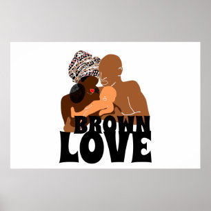 Poster Black Family Brown Love Black Love