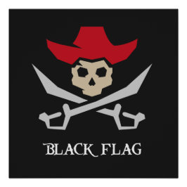Pôster Black Flag Pirate Skull